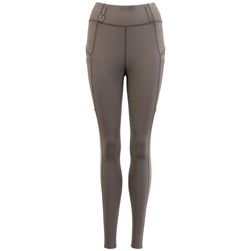 Collants d'équitation Tregging Exposure Silicone Full Seat Taupe