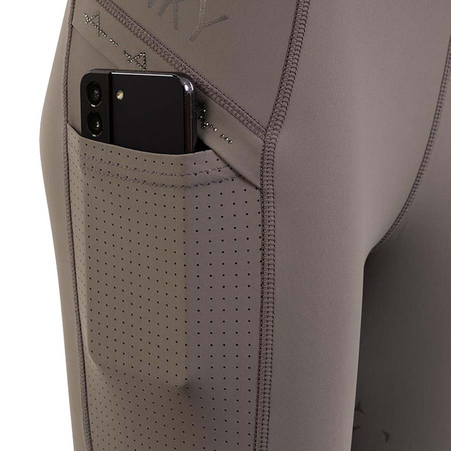 Collants d'équitation Tregging Exposure Silicone Full Seat Taupe