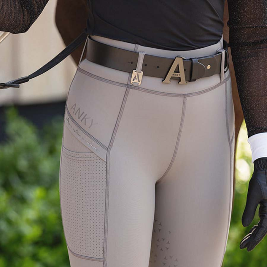 Collants d'équitation Tregging Exposure Silicone Full Seat Taupe