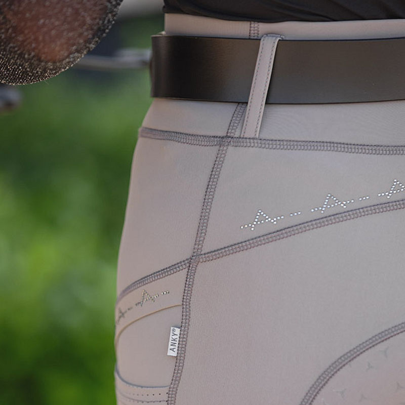 Collants d'équitation Tregging Exposure Silicone Full Seat Taupe