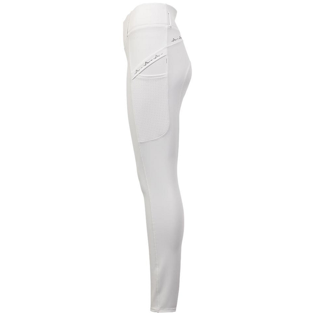 Collants d'équitation Tregging Exposure Silicone Full Seat Blanc