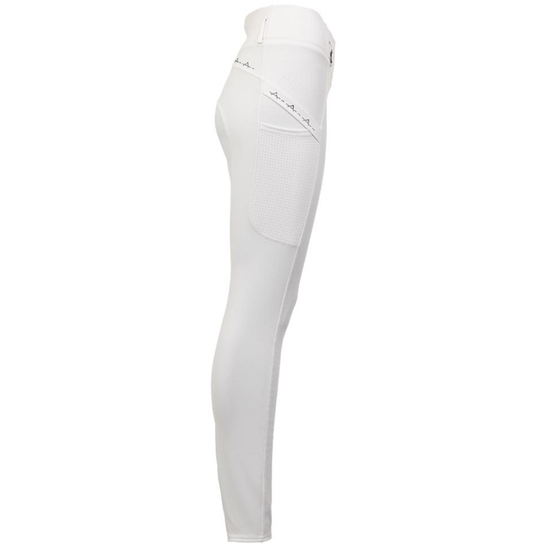 Collants d'équitation Tregging Exposure Silicone Full Seat Blanc