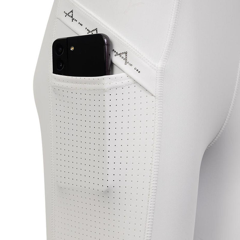 Collants d'équitation Tregging Exposure Silicone Full Seat Blanc
