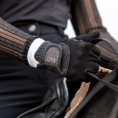 Gants d'équitation Technical Mesh Noir