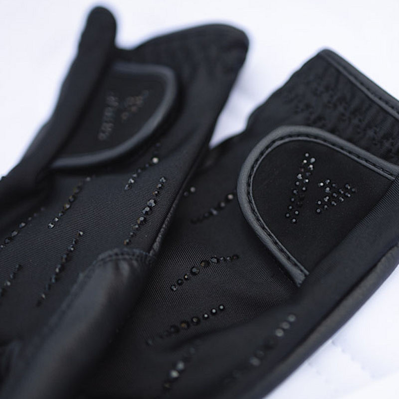 Gants d'équitation Technical Luminous Noir