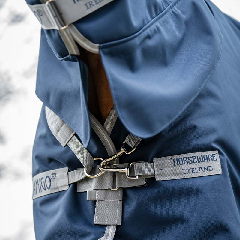 Couverture imperméable Amigo Integrated 1200D 50g Marine/Gris/Argent