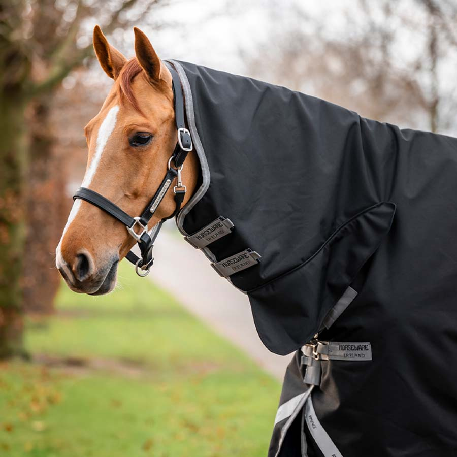 Couverture imperméable Amigo Integrated 1200D 50g Noir/Gris