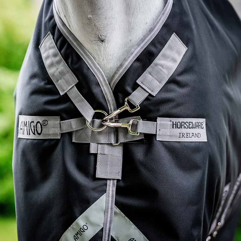 Couverture imperméable Amigo Plus 1200D 50g Noir/Gris