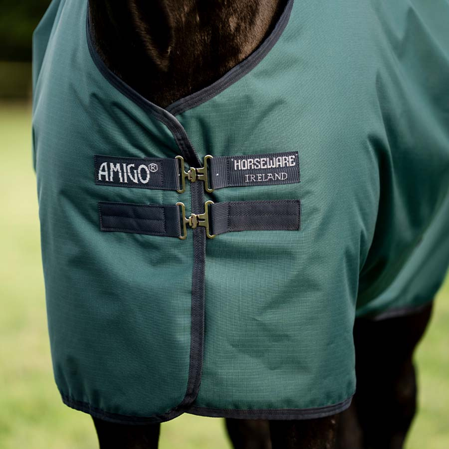 Couverture imperméable Amigo Ripstop 900D 0g Vert/Bleu marine/Argent