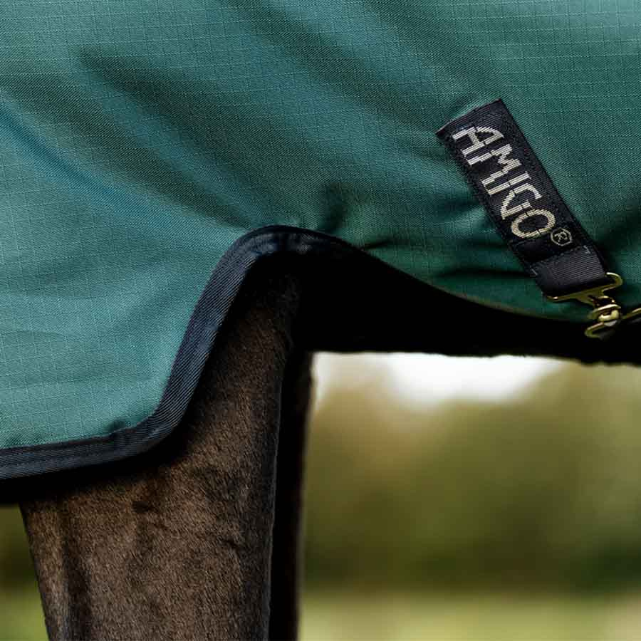 Couverture imperméable Amigo Ripstop 900D 0g Vert/Bleu marine/Argent