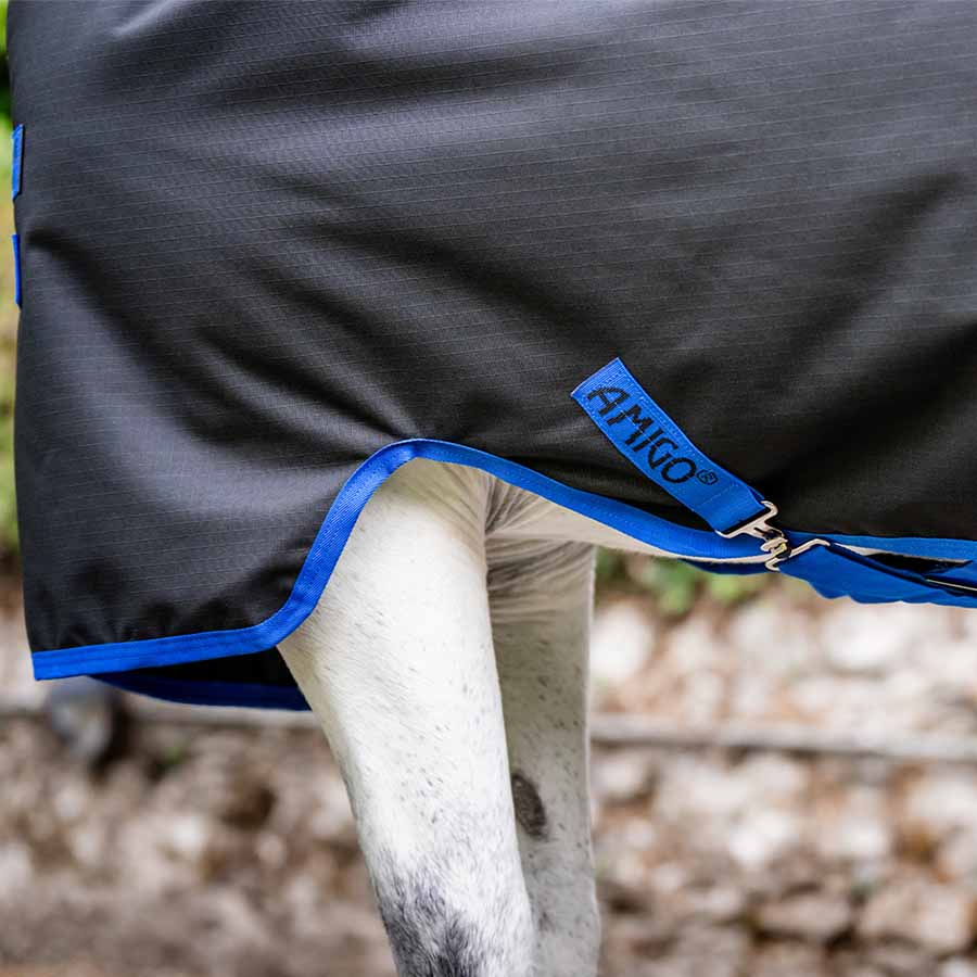 Couverture imperméable Amigo Ripstop 900D 0g Pony Noir/Bleu