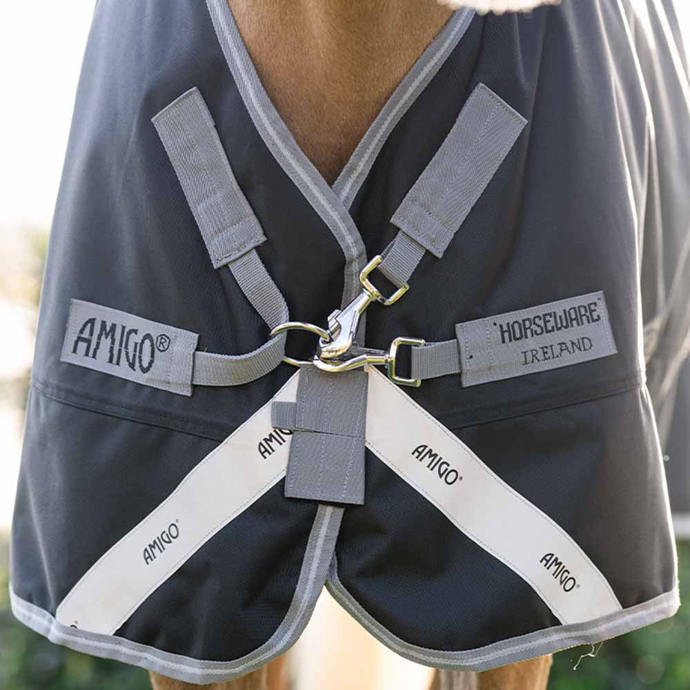 Couverture imperméable Amigo Ripstop 900D 0g Pony Noir/Gris