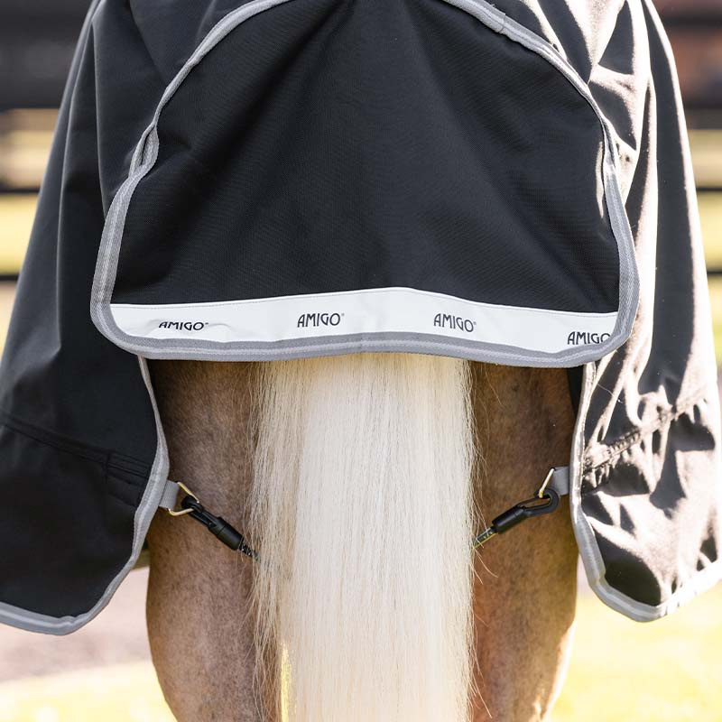 Couverture imperméable Amigo Ripstop 900D 0g Pony Noir/Gris