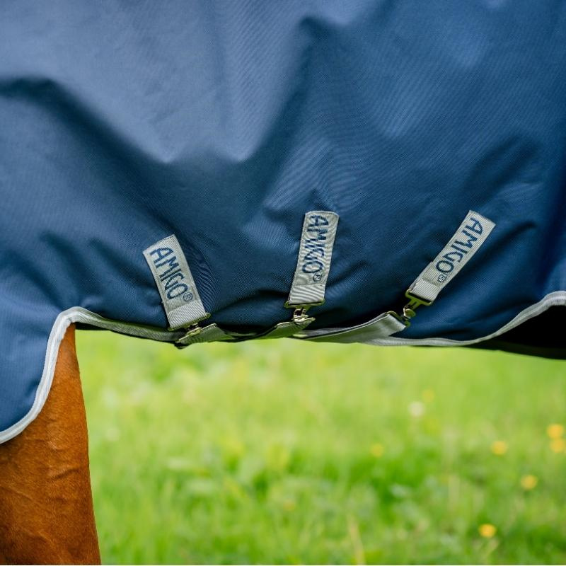 Couverture de pluie Amigo Plus 1200D 0g Bleu marine/Gris/Argent