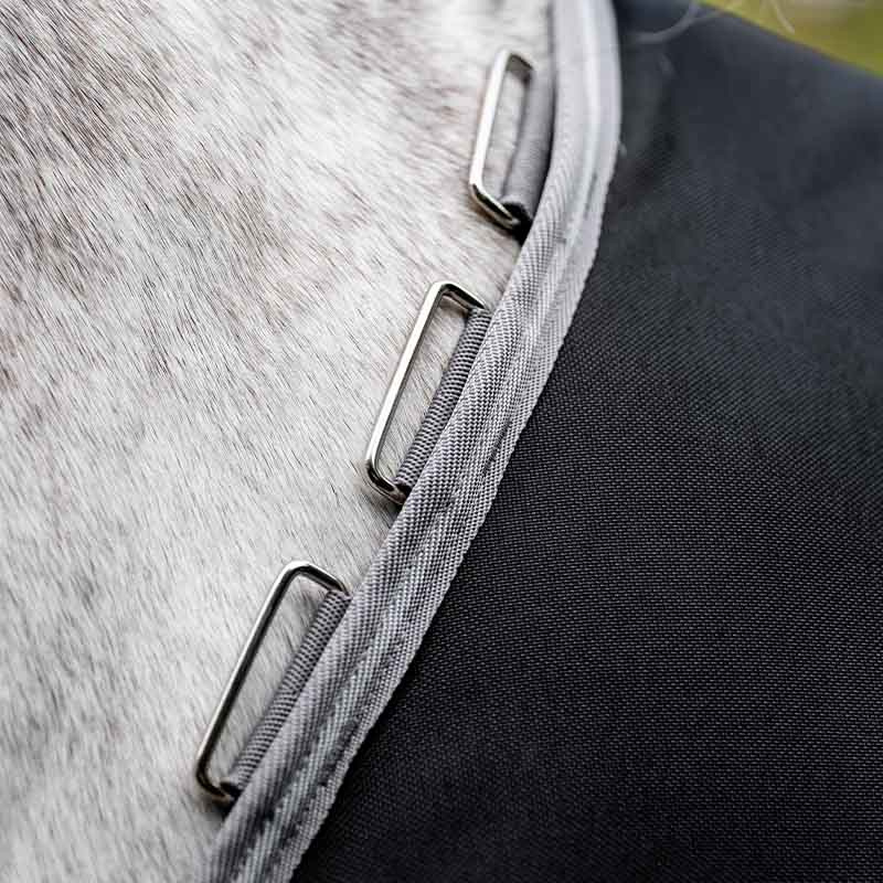 Couverture d'hiver Amigo Bravo 12 1200D Plus 250g Noir/Gris