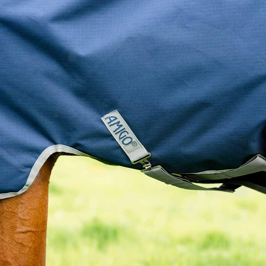 Couverture d'hiver avec Capuche Amigo Ripstop 900 Plus 200g Bleu Marine/Gris