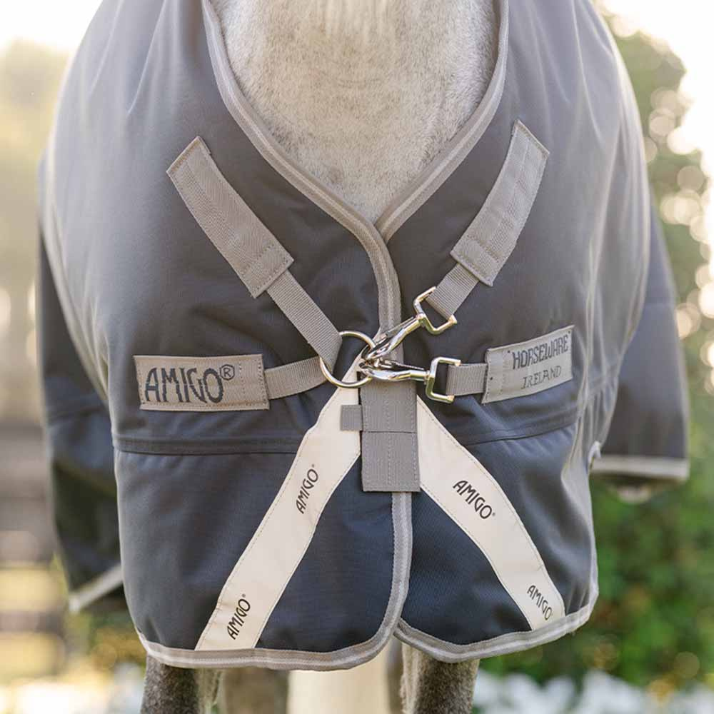 Couverture imperméable Amigo 1200D Plus Pony 0g Marine/Gris/Argent