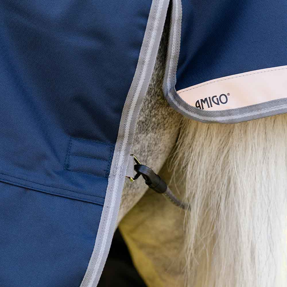 Couverture imperméable Amigo 1200D Plus Pony 0g Marine/Gris/Argent