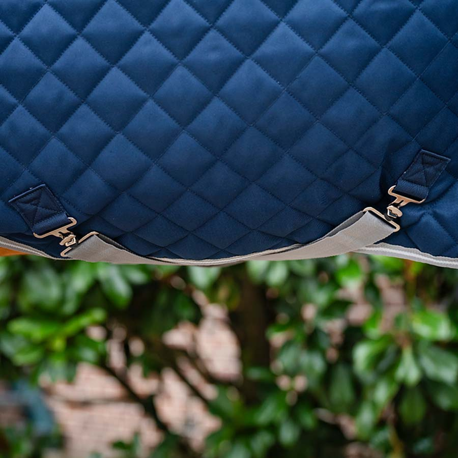 Couverture d'écurie Amigo Quilted 600D Plus 200g Marine/Gris/Argent