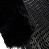 Tapis de Gel en Peau de Mouton Noir Tapis de Gel en Peau de Mouton Noir