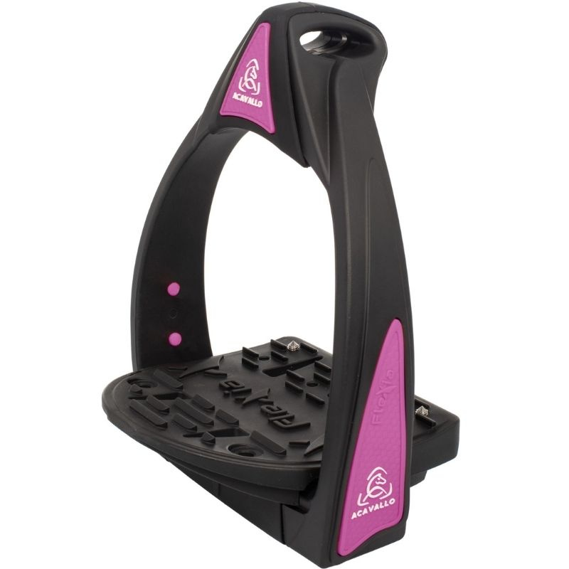 Étriers Flexia Noir/Rose