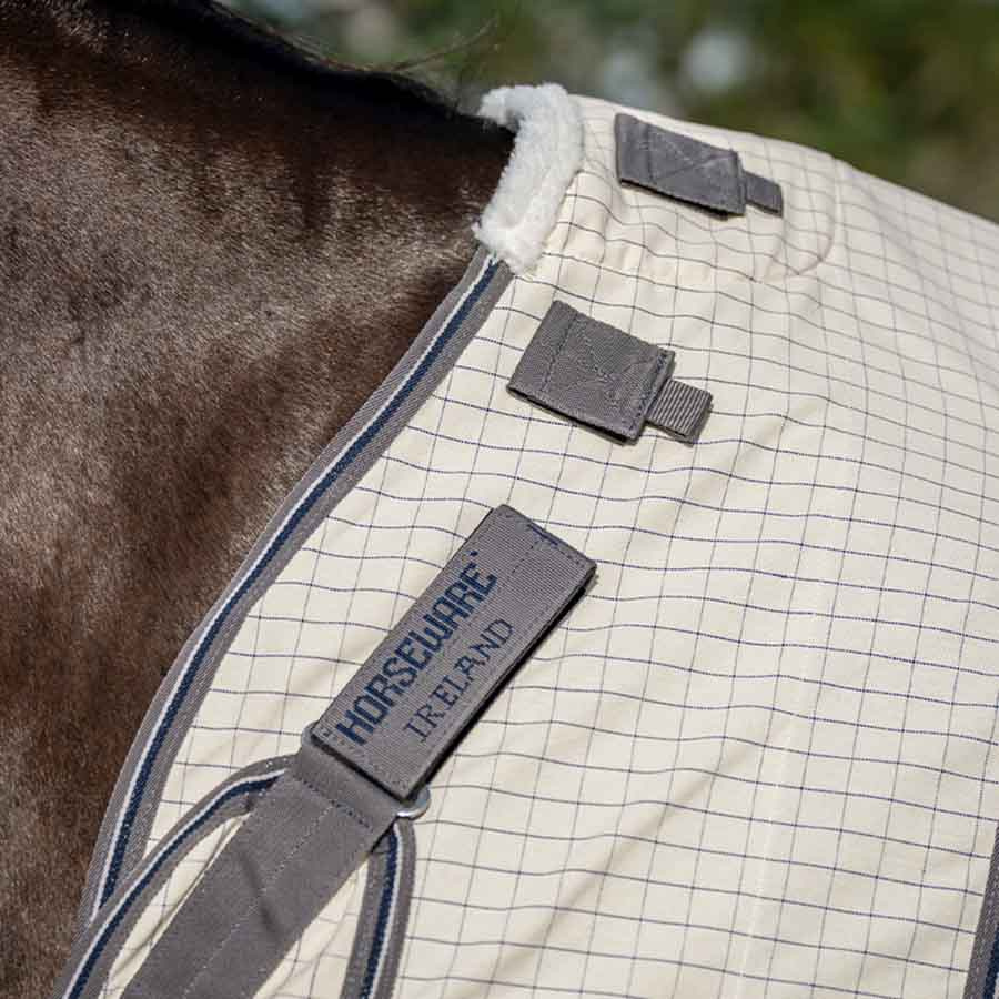 Couverture d'été Rambo Optimo Supreme Summer Plus Blanc/Bleu marine/Gris