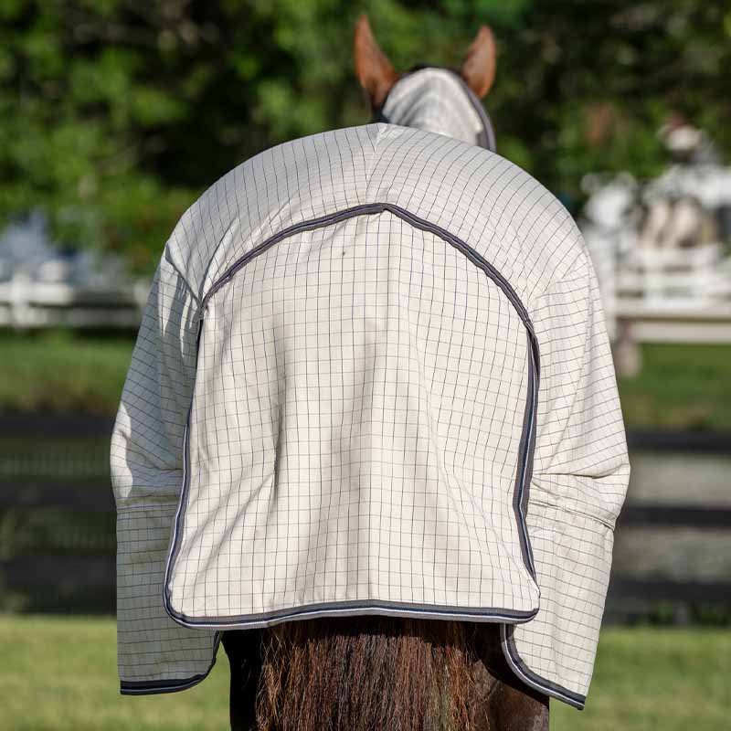 Couverture d'été Rambo Optimo Supreme Summer Plus Blanc/Bleu marine/Gris