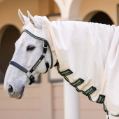 Couverture anti-mouches et dermite estivale Rambo Hoody XL Beige/Vert/Argent Couverture anti-mouches et dermite estivale Rambo Hoody XL Beige/Vert/Argent