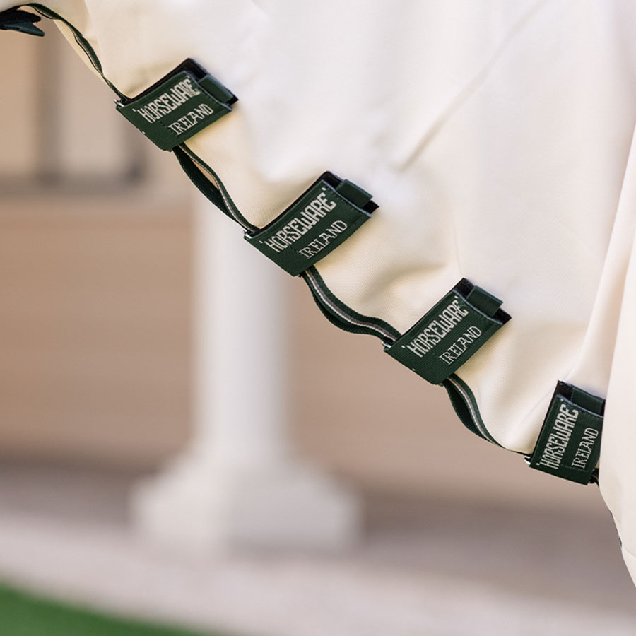 Couverture anti-mouches et dermite estivale Rambo Hoody XL Beige/Vert/Argent