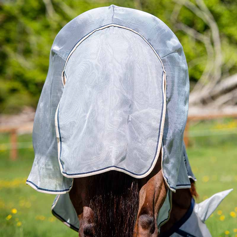Couverture Anti-Mouches avec Encolure Rambo Protector Argent