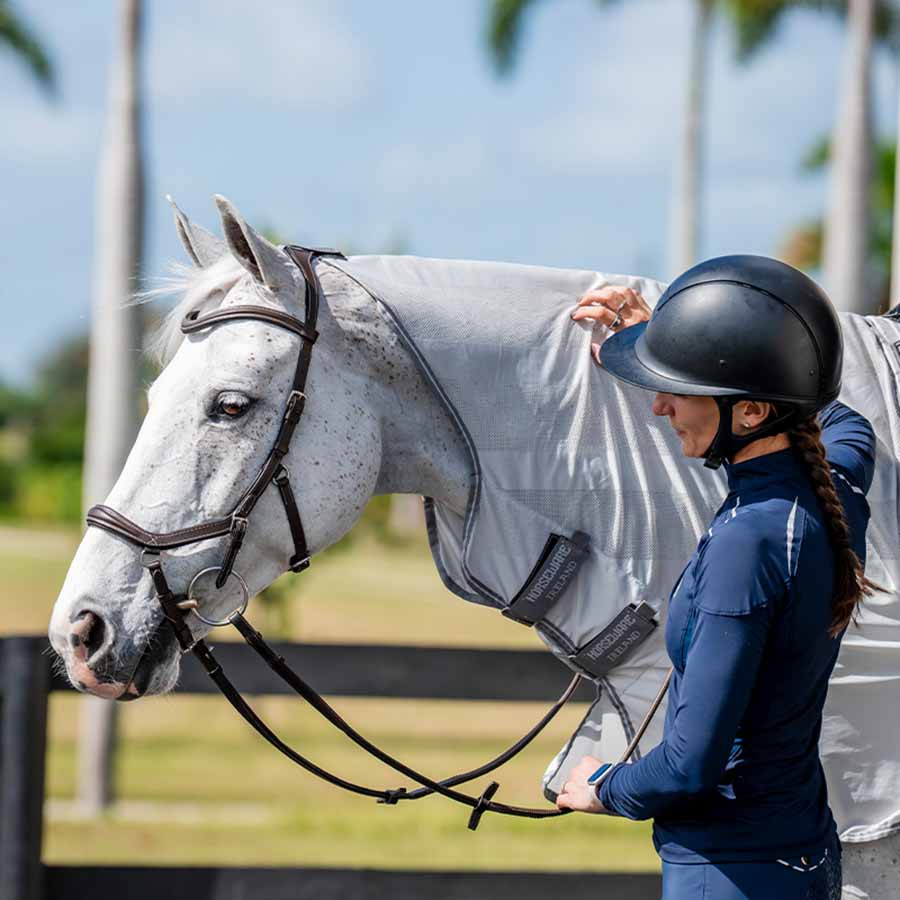 Couverture Anti-Mouches Amigo Flyrider Argent/Gris