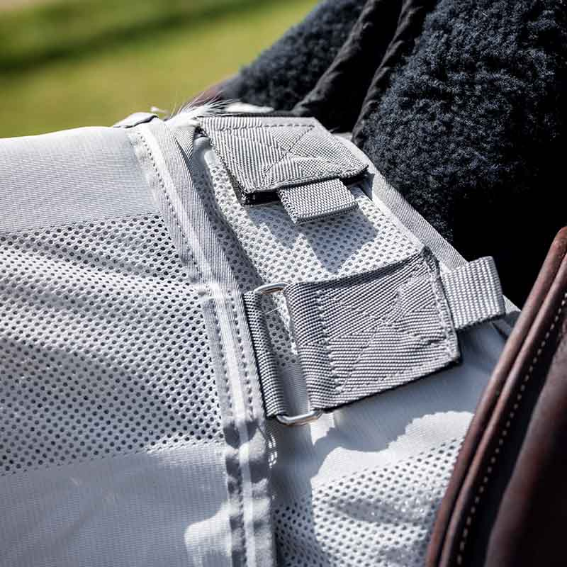 Couverture Anti-Mouches Amigo Flyrider Argent/Gris