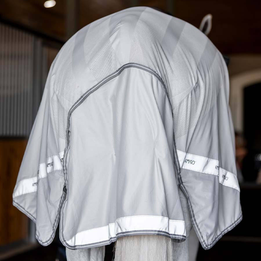 Couverture Anti-Mouches Amigo Flyrider Argent/Gris