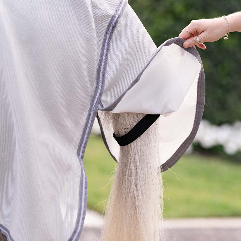 Couverture Anti-Mouches Amigo Bug Rug Plus Pony Argent/Gris