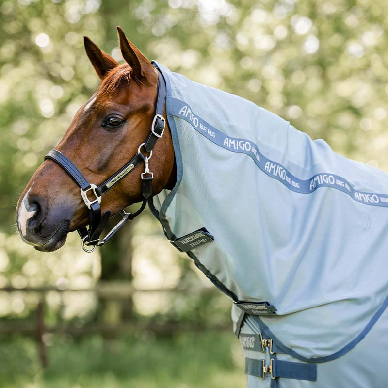 Couverture Anti-Mouches Amigo Bug Rug Plus Bleu clair/Bleu/Argent