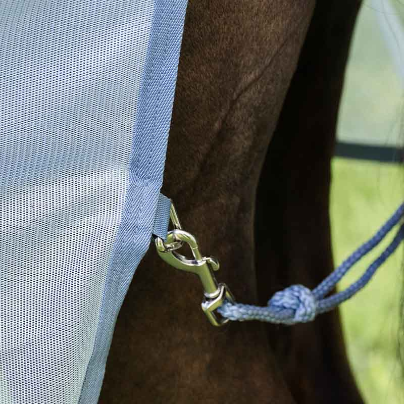 Couverture Anti-Mouches Amigo Bug Rug Plus Bleu clair/Bleu/Argent