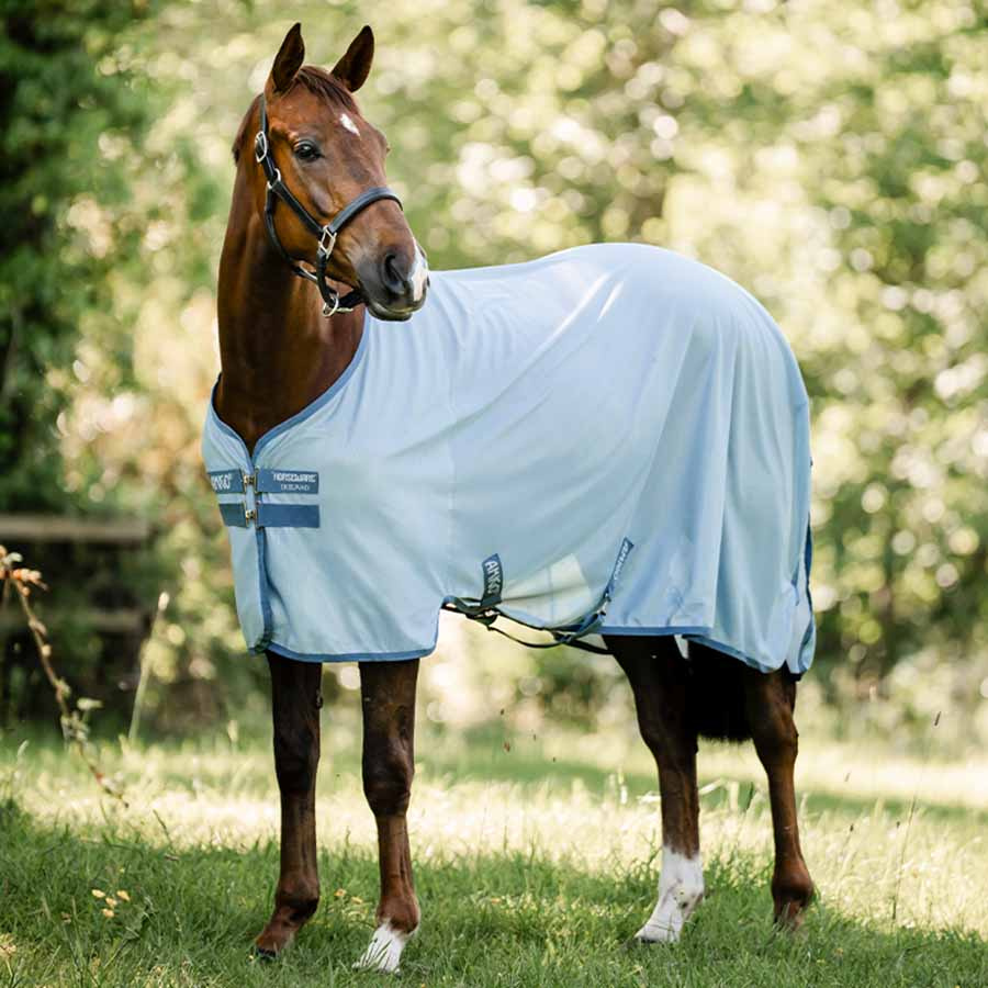 Couverture Anti-Mouches Amigo Bug Rug Bleu clair/Bleu/Argent