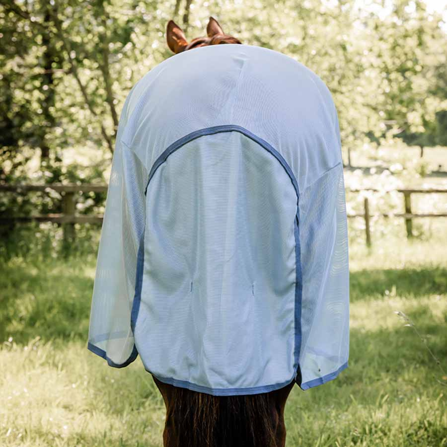 Couverture Anti-Mouches Amigo Bug Rug Bleu clair/Bleu/Argent