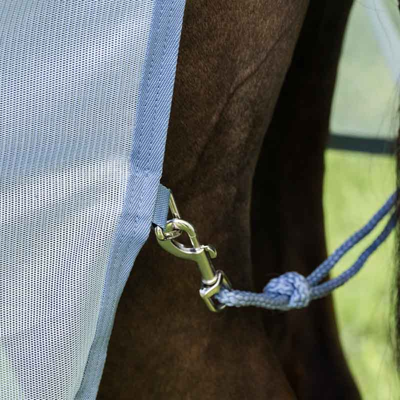 Couverture Anti-Mouches Amigo Bug Rug Bleu clair/Bleu/Argent