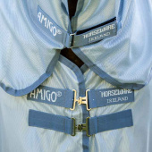 Couverture Anti-Mouches Amigo Integrated Bleu clair/Bleu/Argent Couverture Anti-Mouches Amigo Integrated Bleu clair/Bleu/Argent