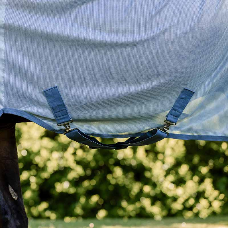 Couverture Anti-Mouches Amigo Integrated Bleu clair/Bleu/Argent