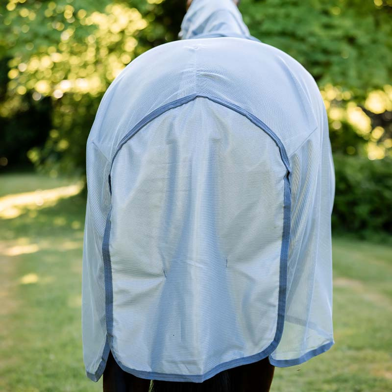 Couverture Anti-Mouches Amigo Integrated Bleu clair/Bleu/Argent