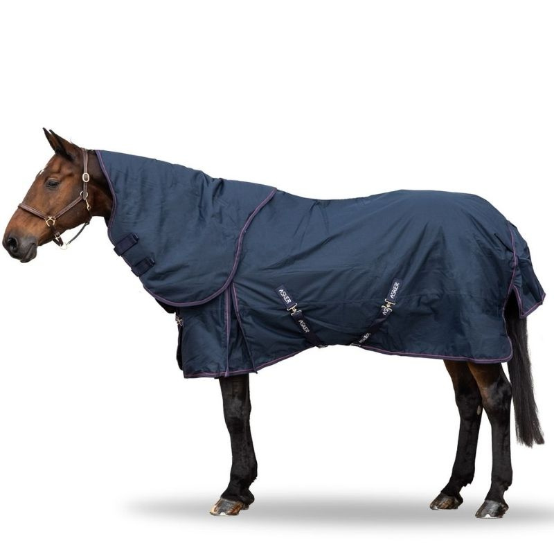 Couverture d'hiver avec couvre-cou Turnout 200g 600D Bleu Marine