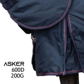 Couverture d'hiver avec couvre-cou Turnout 200g 600D Bleu Marine Couverture d'hiver avec couvre-cou Turnout 200g 600D Bleu Marine