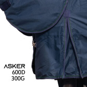 Couverture d'hiver avec couvre-cou Turnout 300g 600D Bleu Marine Couverture d'hiver avec couvre-cou Turnout 300g 600D Bleu Marine