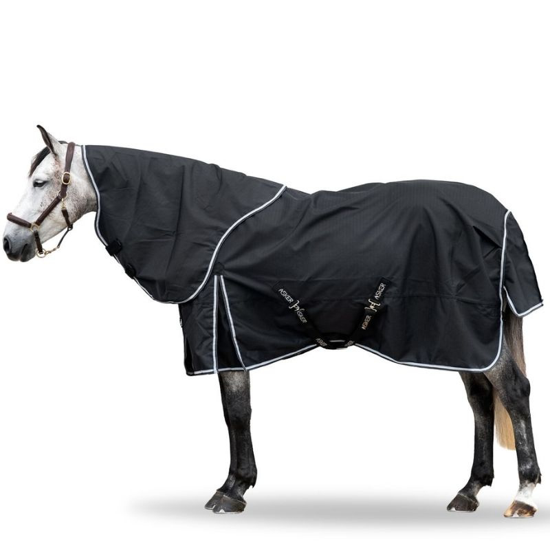 Couverture imperméable avec couvre-cou Turnout Plus 0g 1200D Noir
