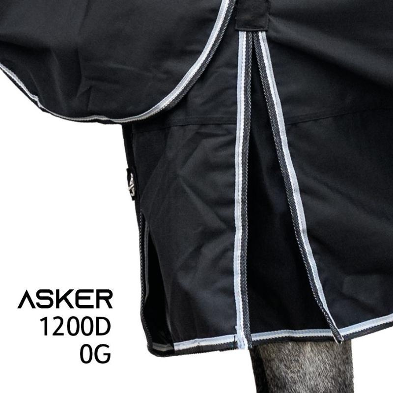 Couverture imperméable avec couvre-cou Turnout Plus 0g 1200D Noir