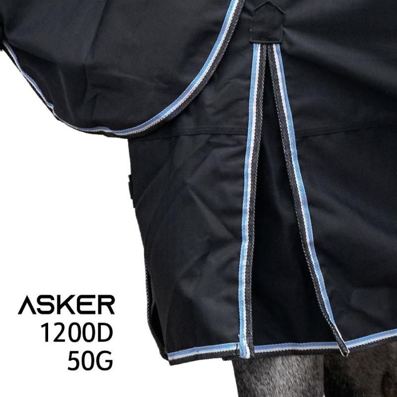 Couverture imperméable avec couvre-cou Turnout Plus 50g 1200D Noir