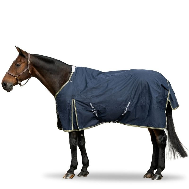 Couverture mi-saison Turnout 100g 600D Bleu Marine
