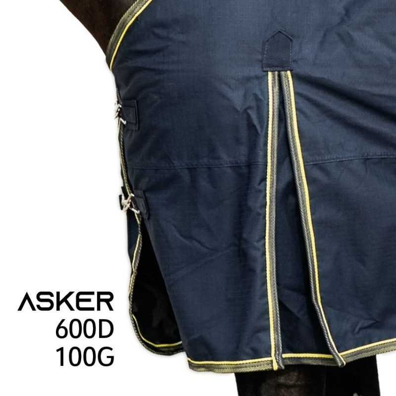 Couverture mi-saison Turnout 100g 600D Bleu Marine